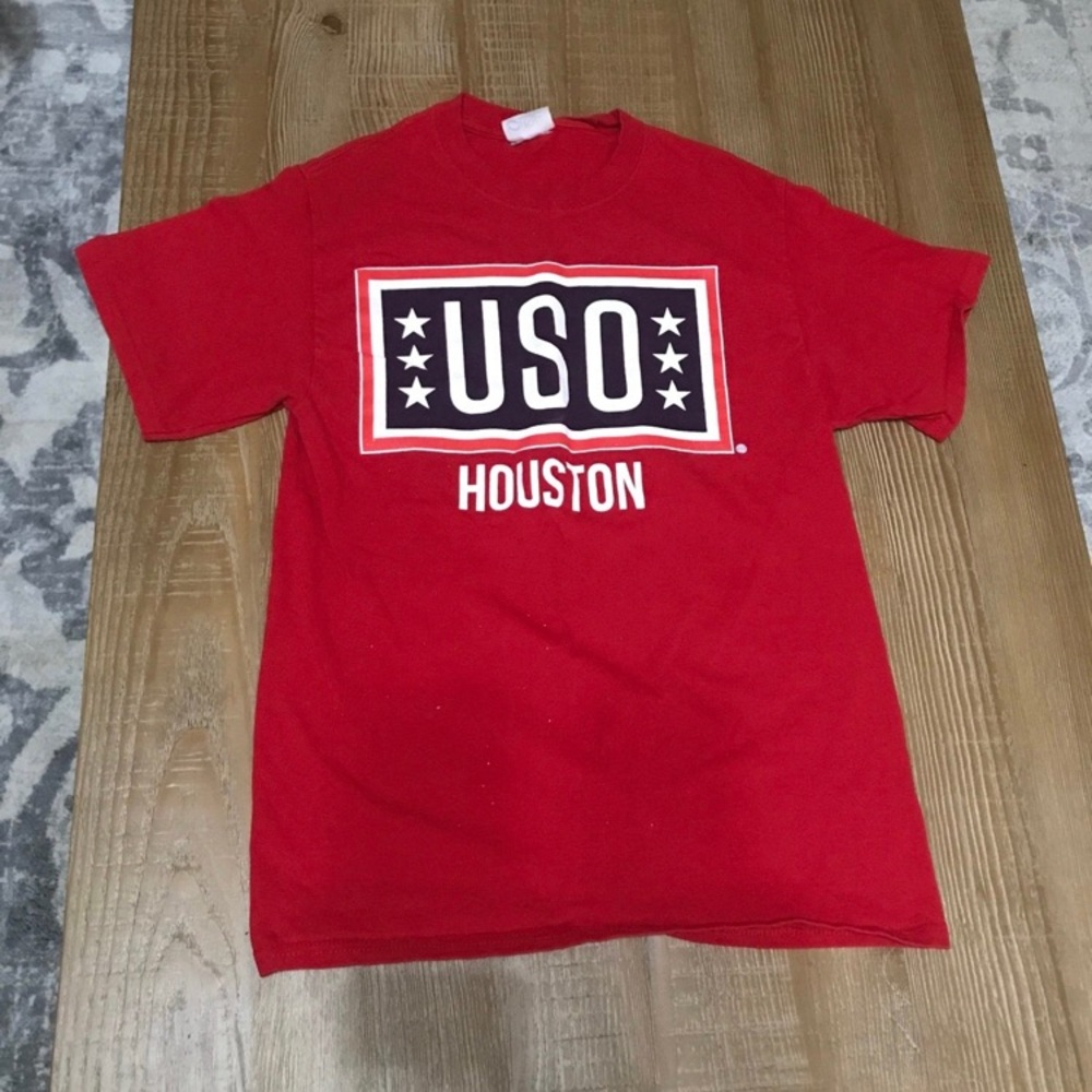 Red USO Houston T-Shirt